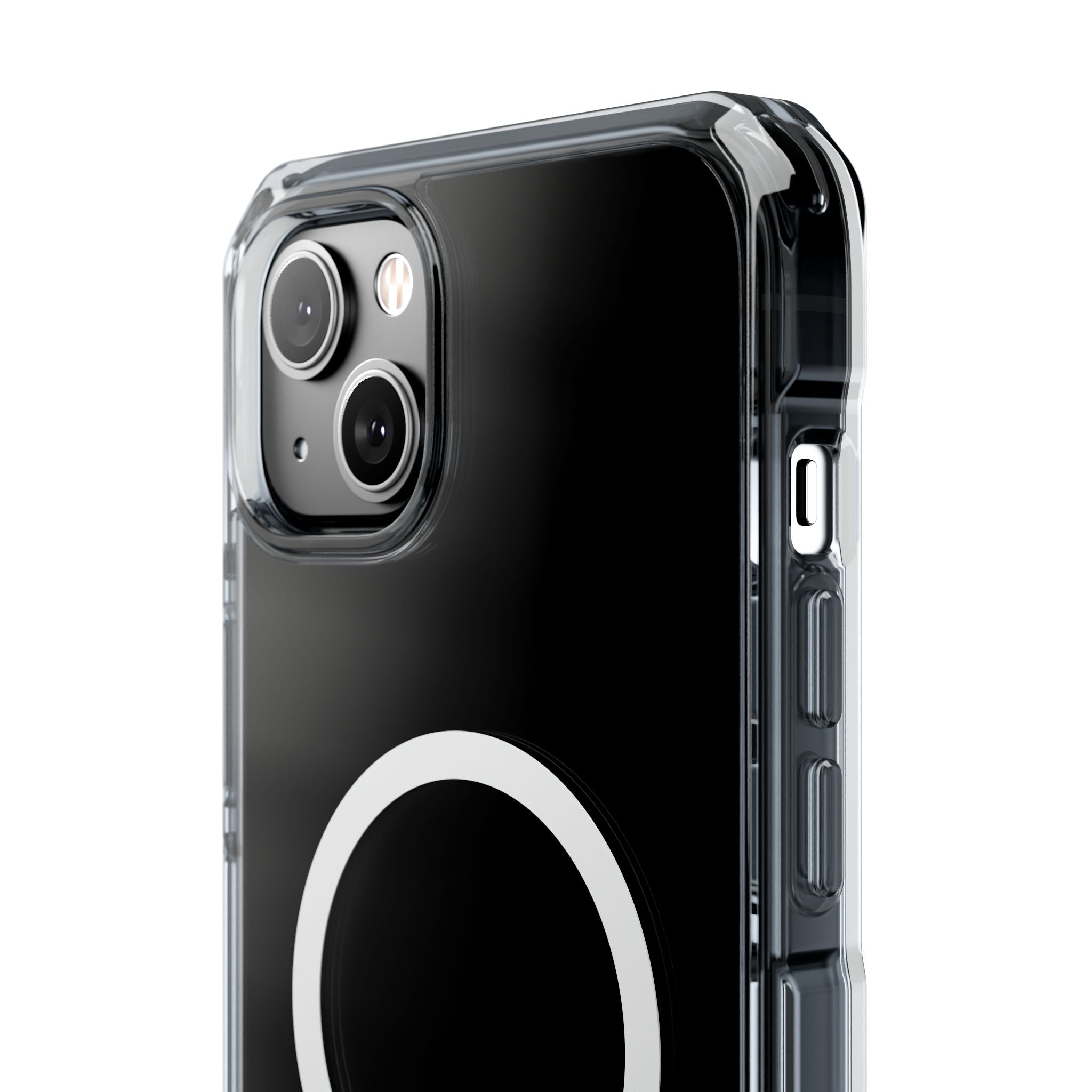 Clear Magnetic Phone Case — Lily Floral MagSafe-Compatible Design