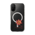 Clear Magnetic Phone Case — Lily Floral MagSafe-Compatible Design