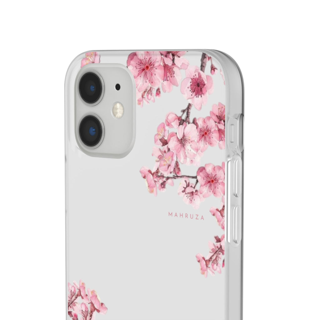 Cherry Blossom Sakura Phone Case — Flexible Clear Floral iPhone Cover