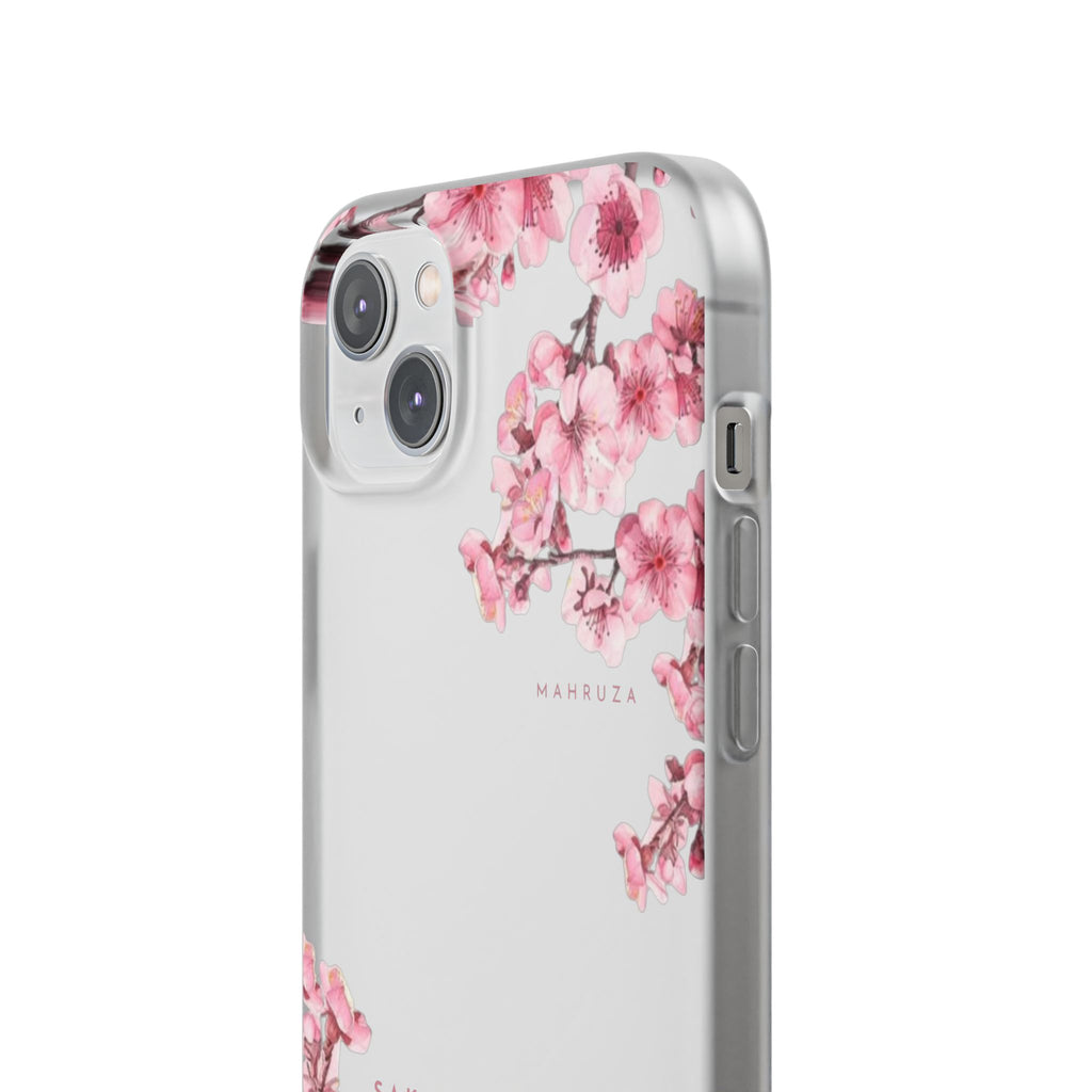 Cherry Blossom Sakura Phone Case — Flexible Clear Floral iPhone Cover