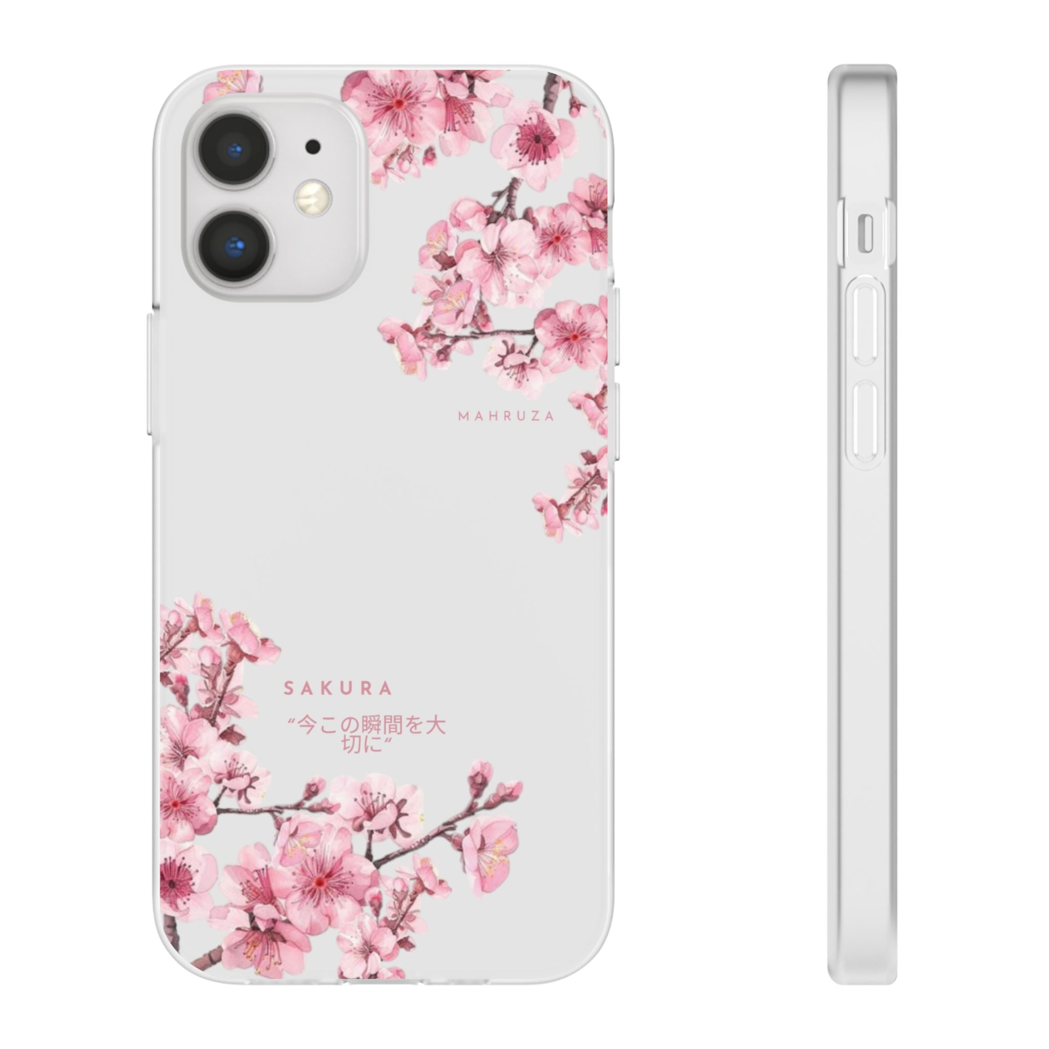 Cherry Blossom Sakura Phone Case — Flexible Clear Floral iPhone Cover