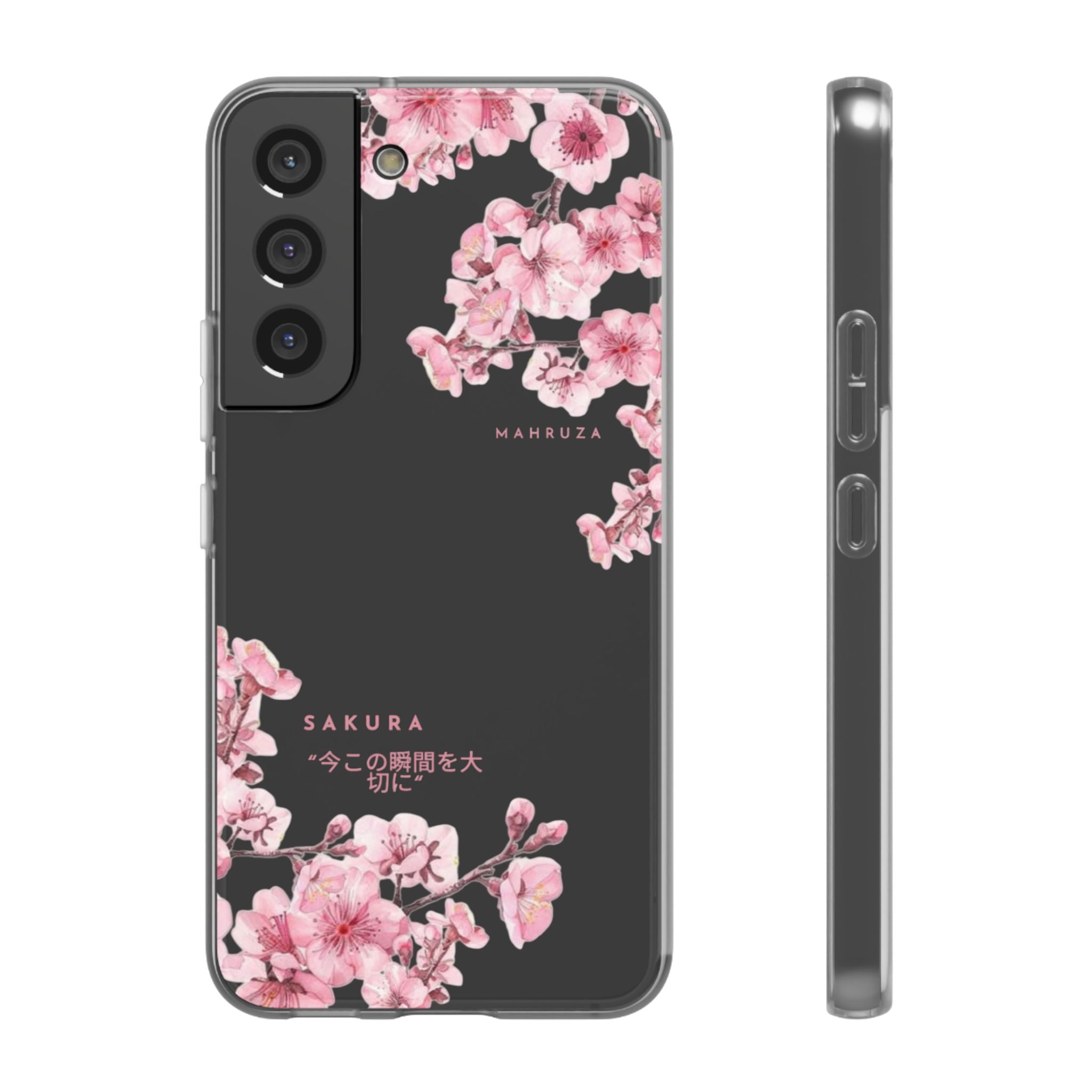 Cherry Blossom Sakura Phone Case — Flexible Clear Floral iPhone Cover
