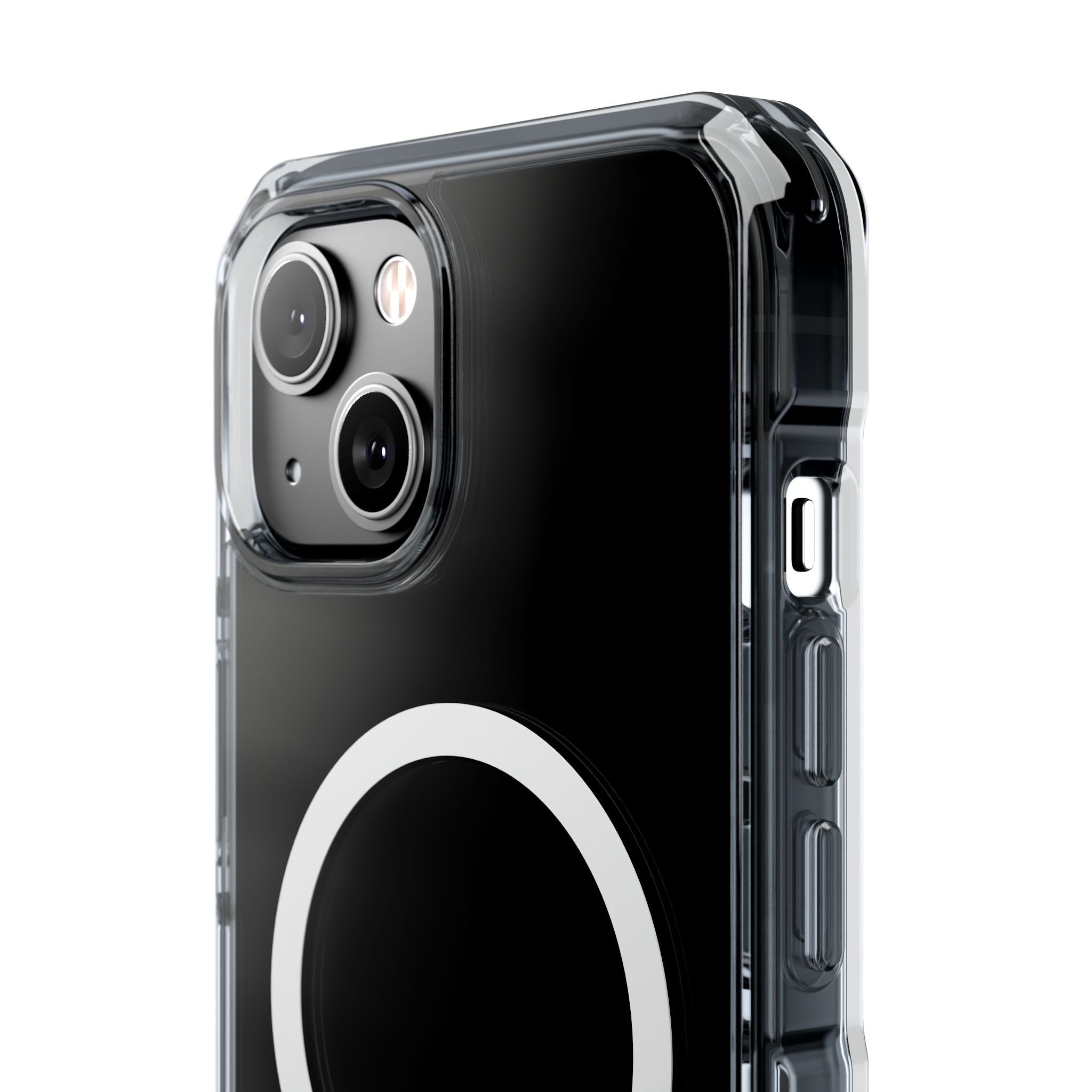 Clear Magnetic Phone Case — Lily Floral MagSafe-Compatible Design