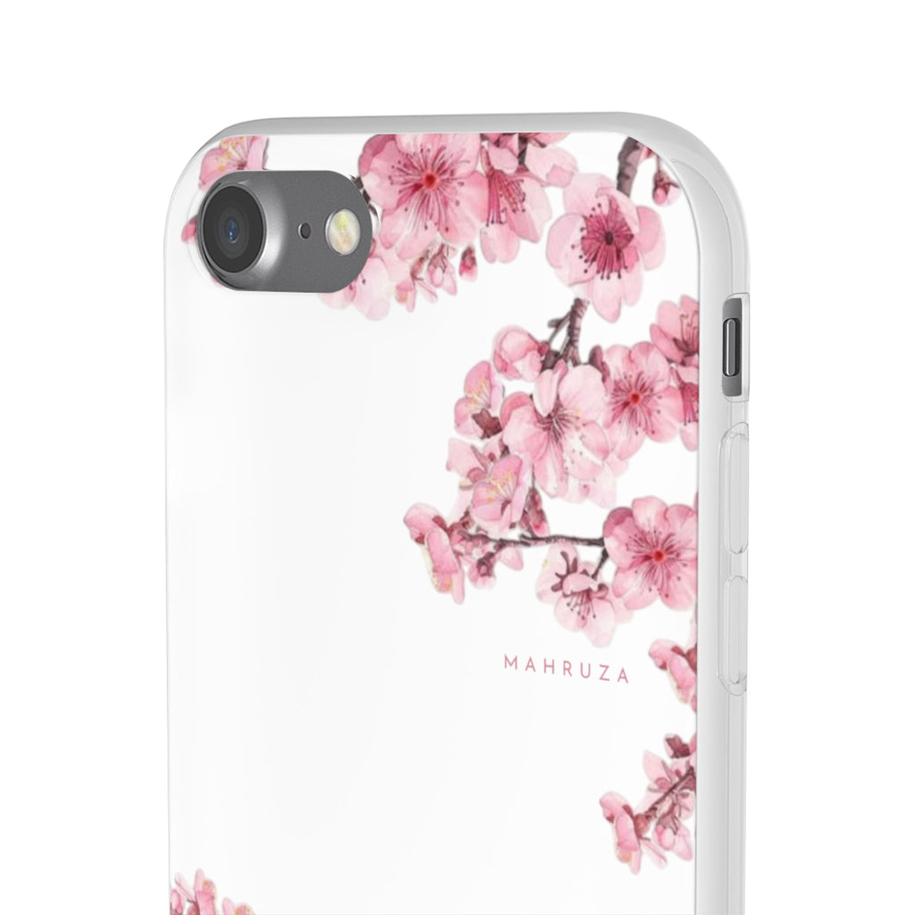 Cherry Blossom Sakura Phone Case — Flexible Clear Floral iPhone Cover