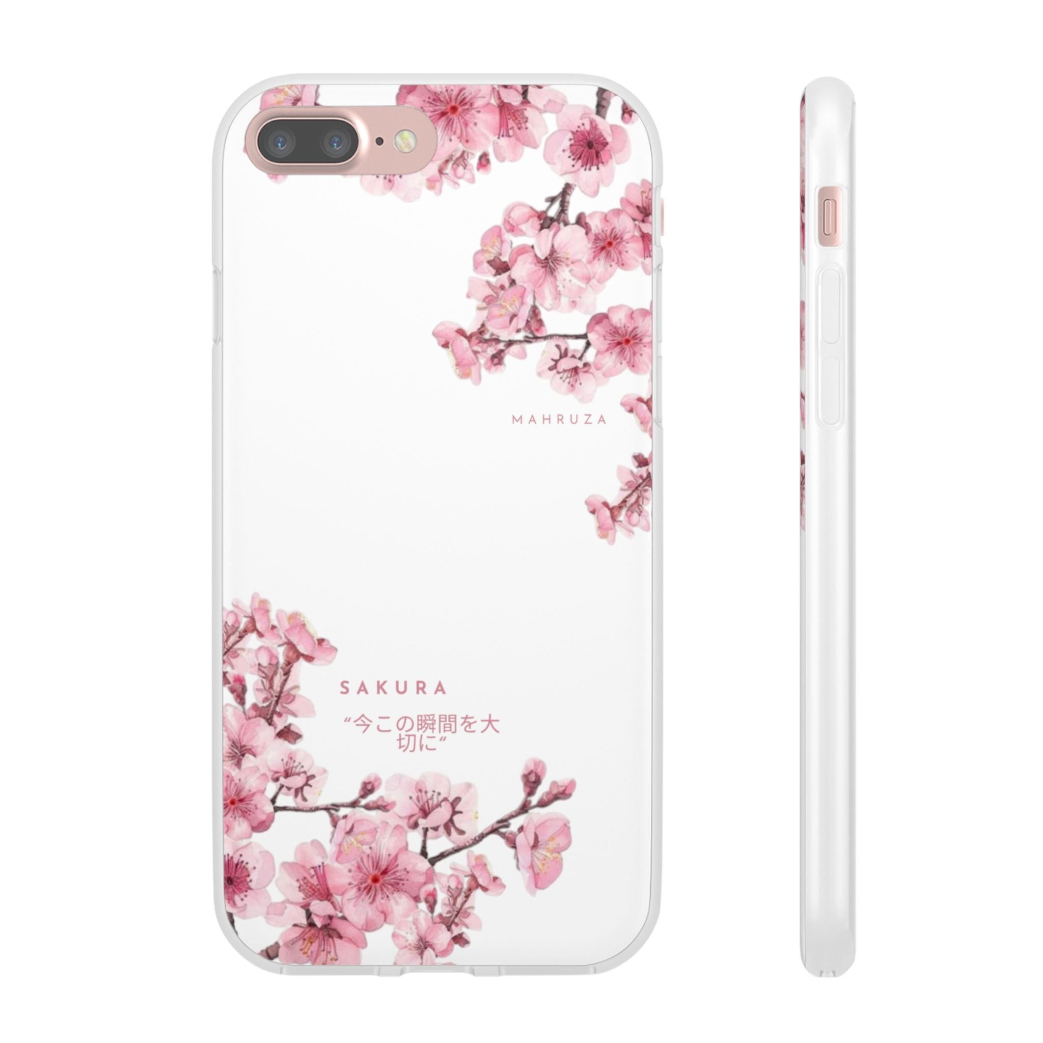 Cherry Blossom Sakura Phone Case — Flexible Clear Floral iPhone Cover