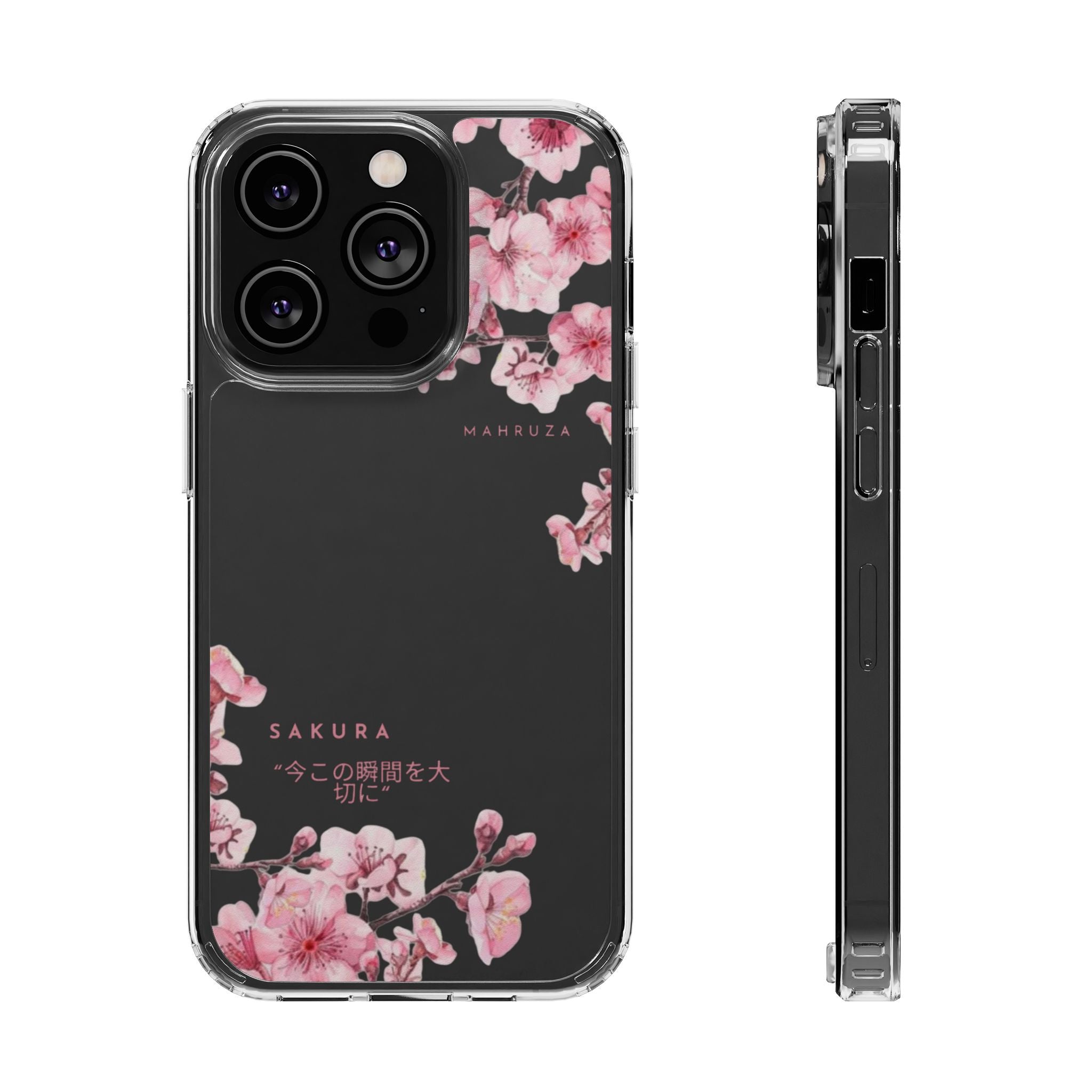 Cherry Blossom Clear Impact-Resistant Phone Case