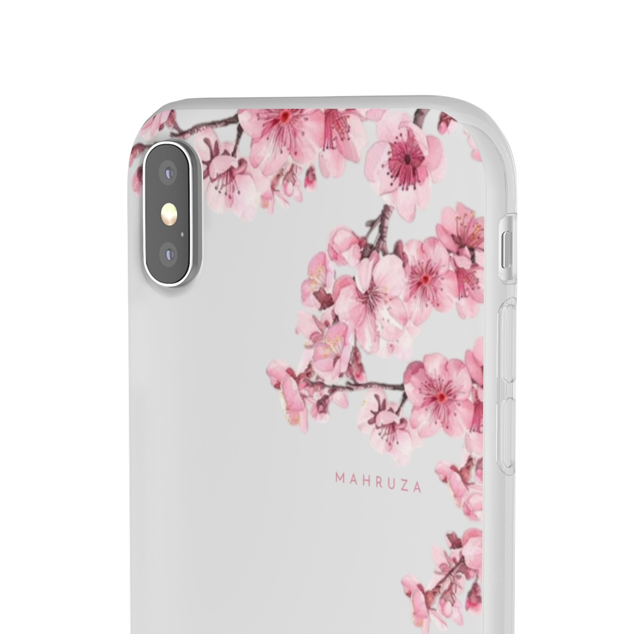 Cherry Blossom Sakura Phone Case — Flexible Clear Floral iPhone Cover