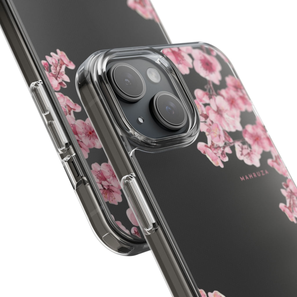 Cherry Blossom Clear Impact-Resistant Phone Case