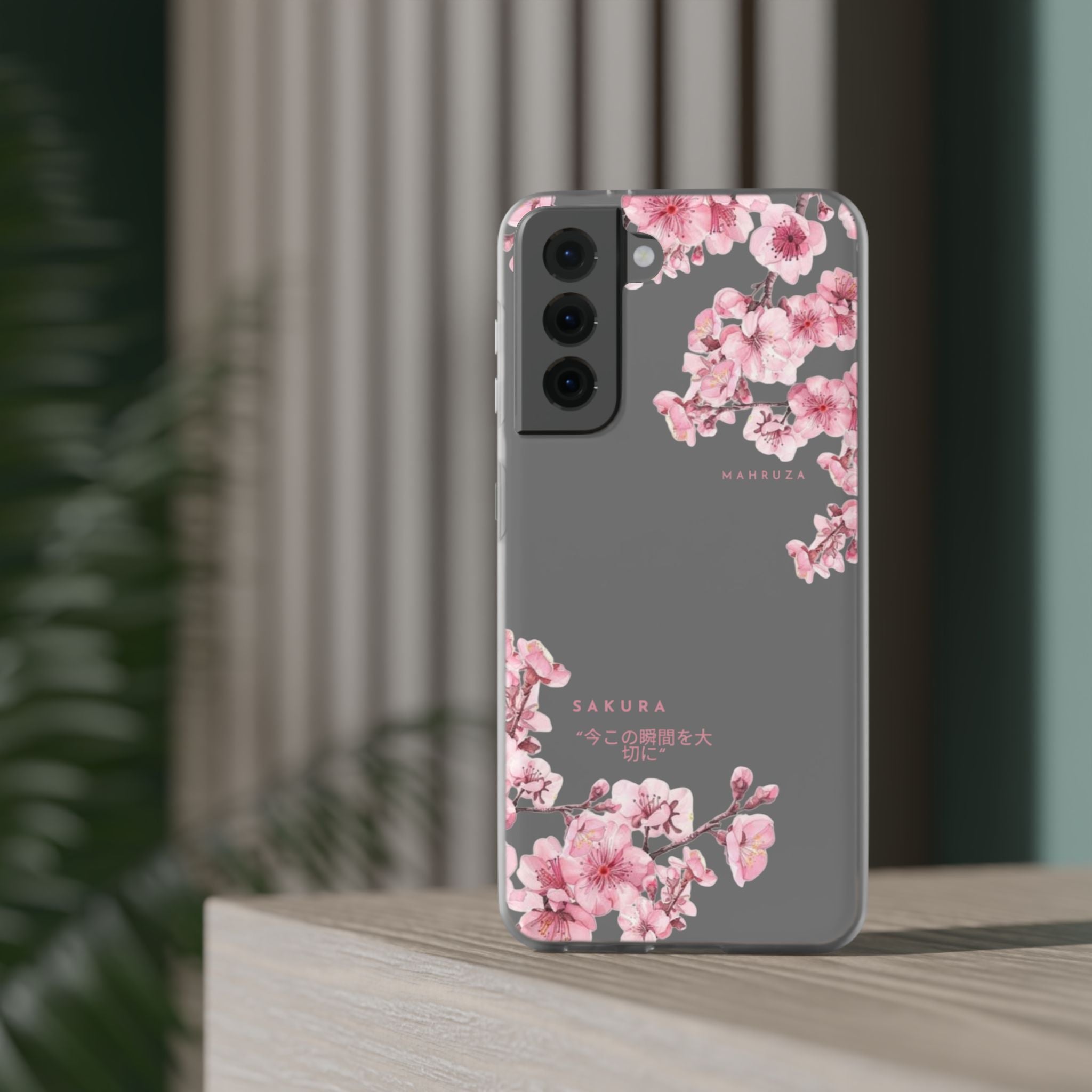 Cherry Blossom Sakura Phone Case — Flexible Clear Floral iPhone Cover