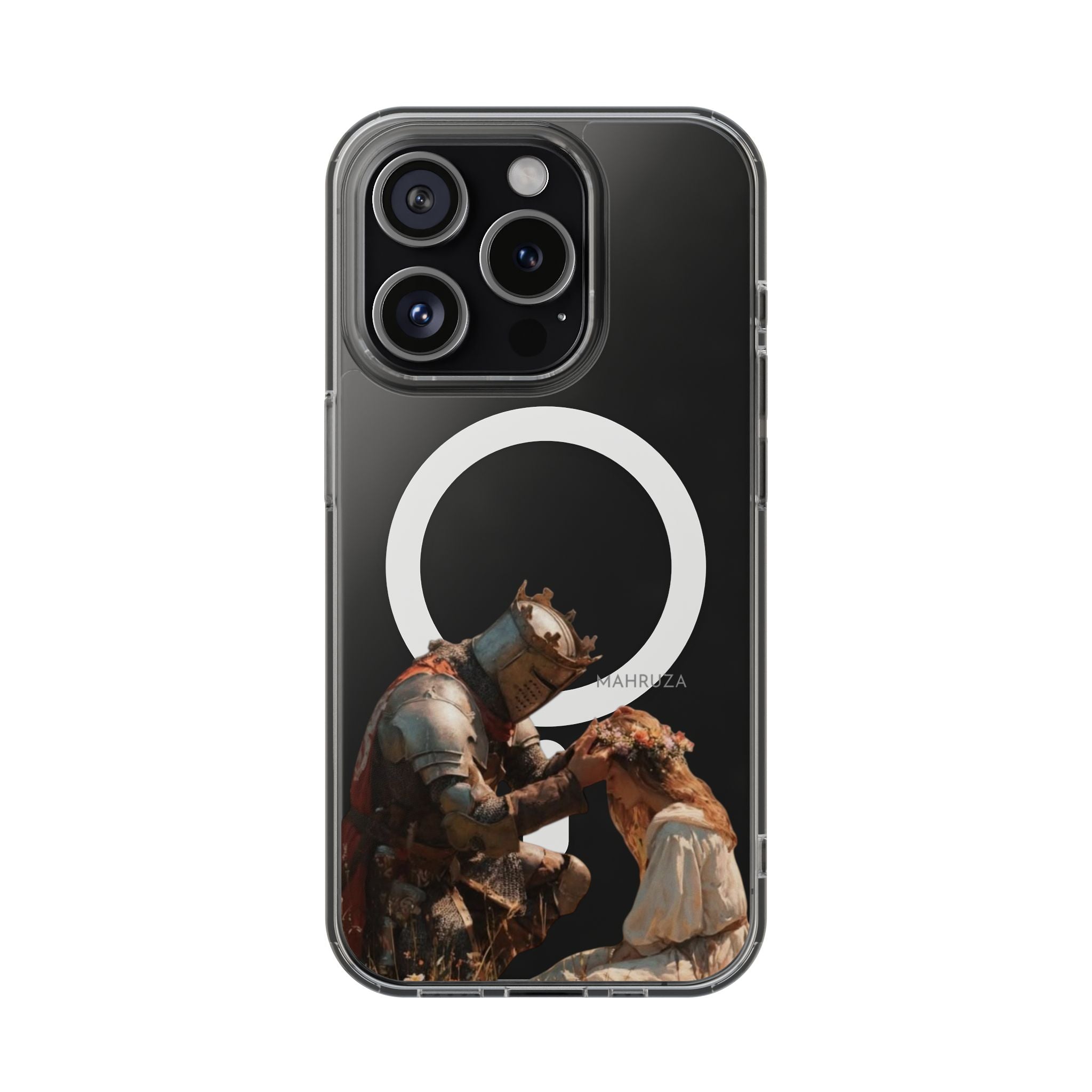 Clear Magnetic Phone Case — Golden Brown