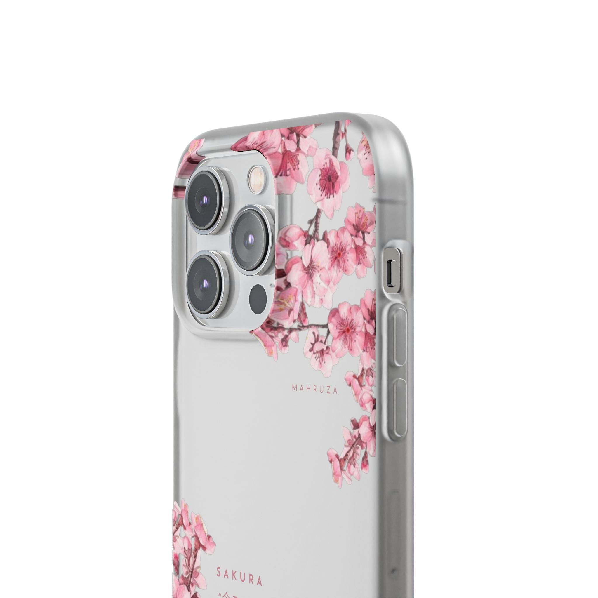 Cherry Blossom Sakura Phone Case — Flexible Clear Floral iPhone Cover