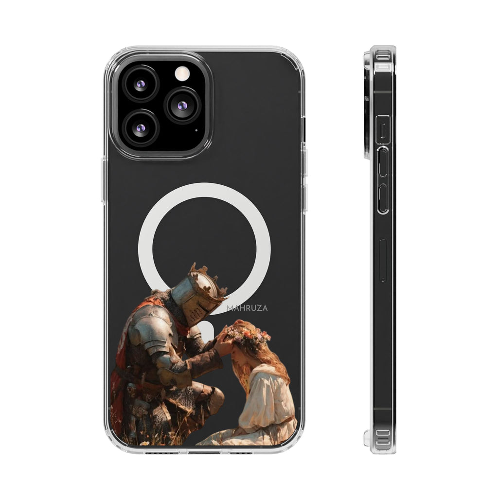 Clear Magnetic Phone Case — Golden Brown