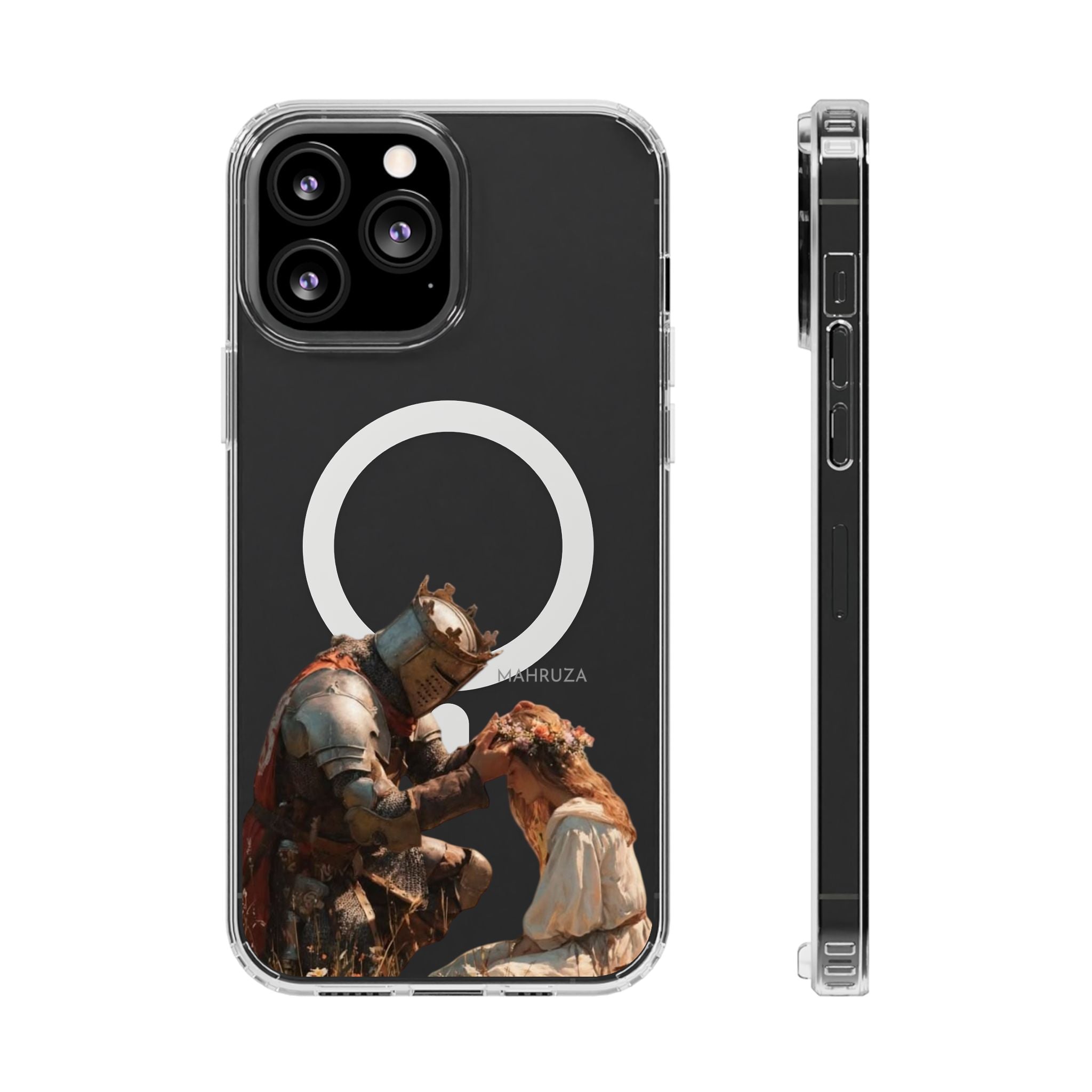 Clear Magnetic Phone Case — Golden Brown