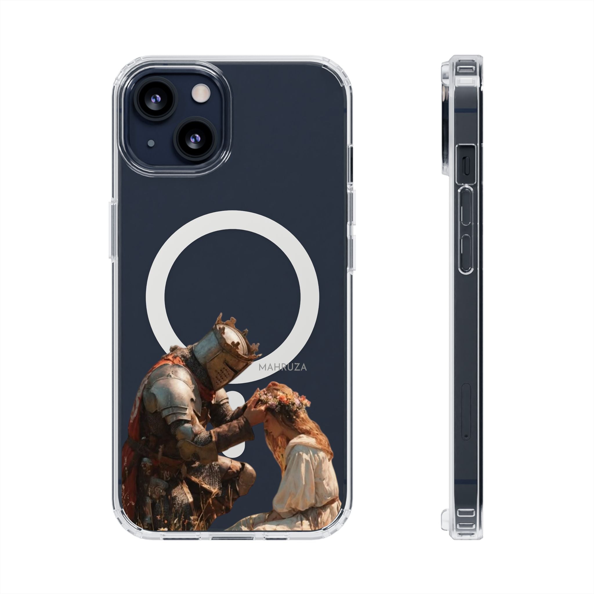 Clear Magnetic Phone Case — Golden Brown