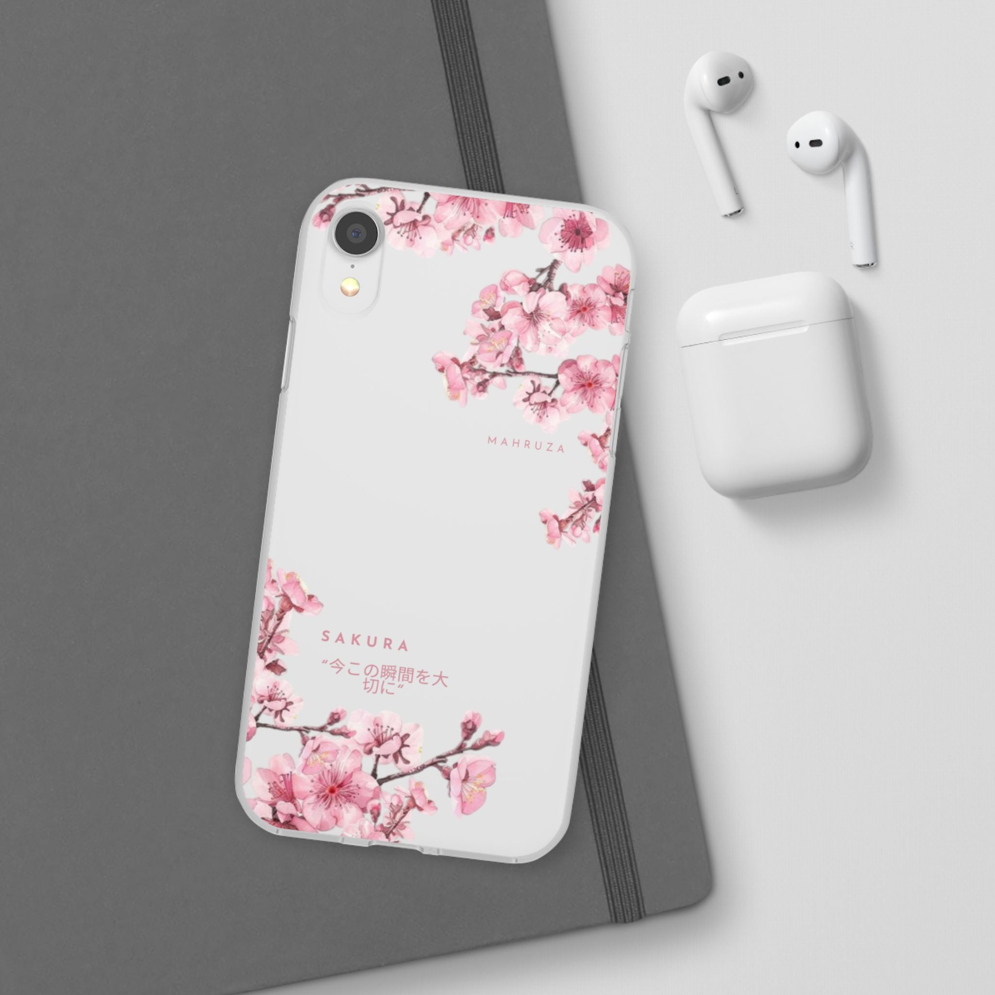 Cherry Blossom Sakura Phone Case — Flexible Clear Floral iPhone Cover
